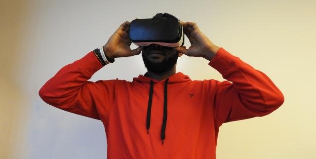 man technology red clothing black future 616743