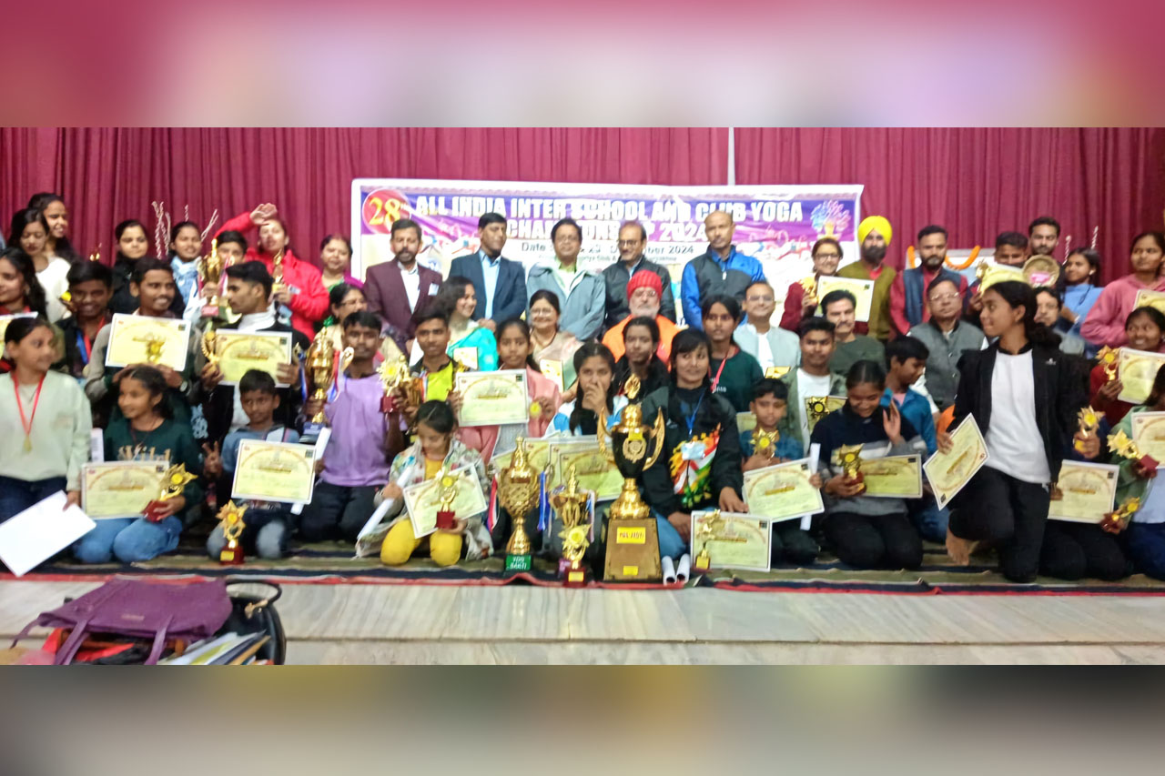 28वीं ऑल इंडिया इंटर स्कूल और क्लब योगा चैंपियनशिप 2024